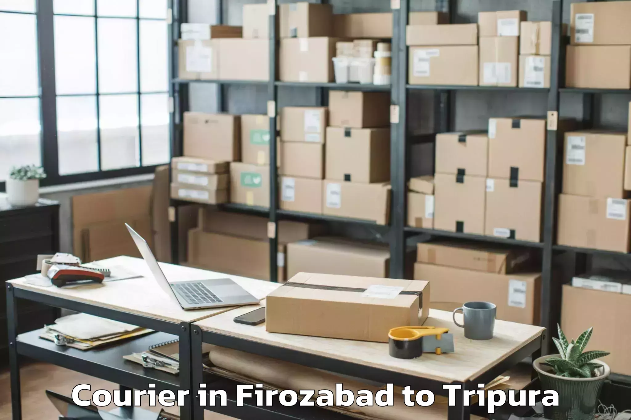 Professional Firozabad to Jampuijala Courier